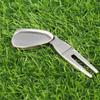 Golfs Balls Marker Alloy Curved Spit for Men Women Golfer Golfs Accessory Golf Divot Repair Tool Golf Green Divot Tool
