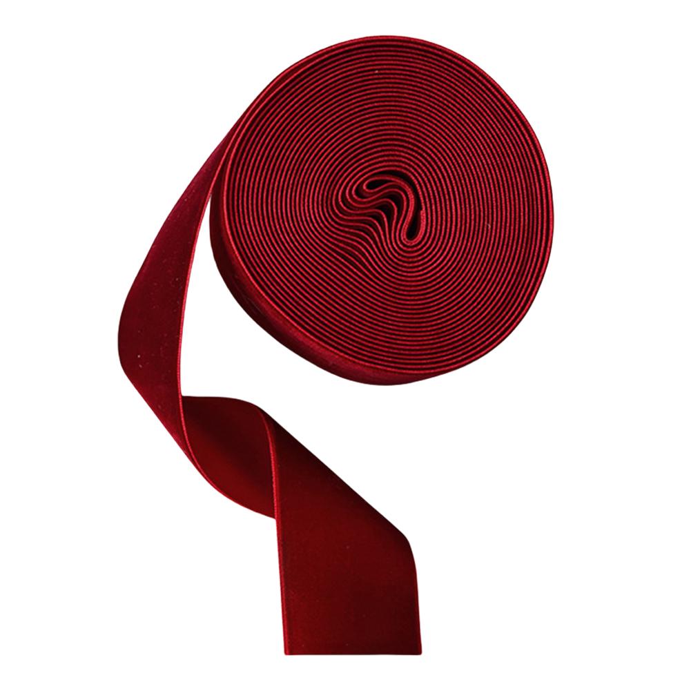 

Рождественский бархатный бант из ленты DIY Бархатная лента Флок Веббинг Декор для букета Упаковка Шитье Одежда