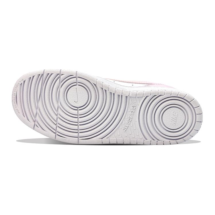 Nike Court Borough Low 2 Low Top Skateboard Shoes GS White Pink BQ5448-100(Team30-)