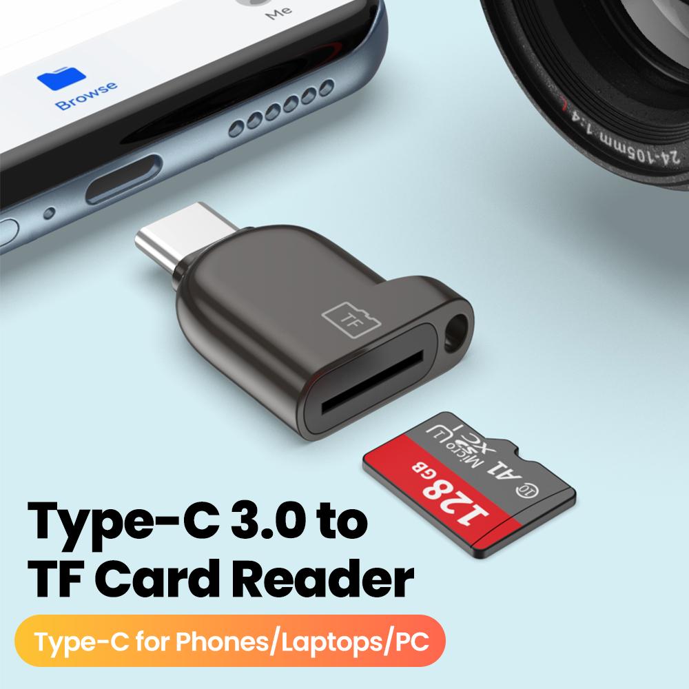 Portable Type C 3.0 Card Reader TF Memory Card Reader USB Flash Drive Cardreader For PC Laptop Accessories Mini TF Card Reader