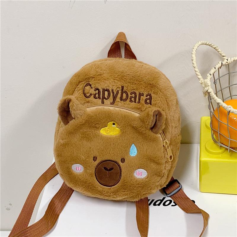 Autumn and winter new toys plush bag cartoon children's backpack student backpack
