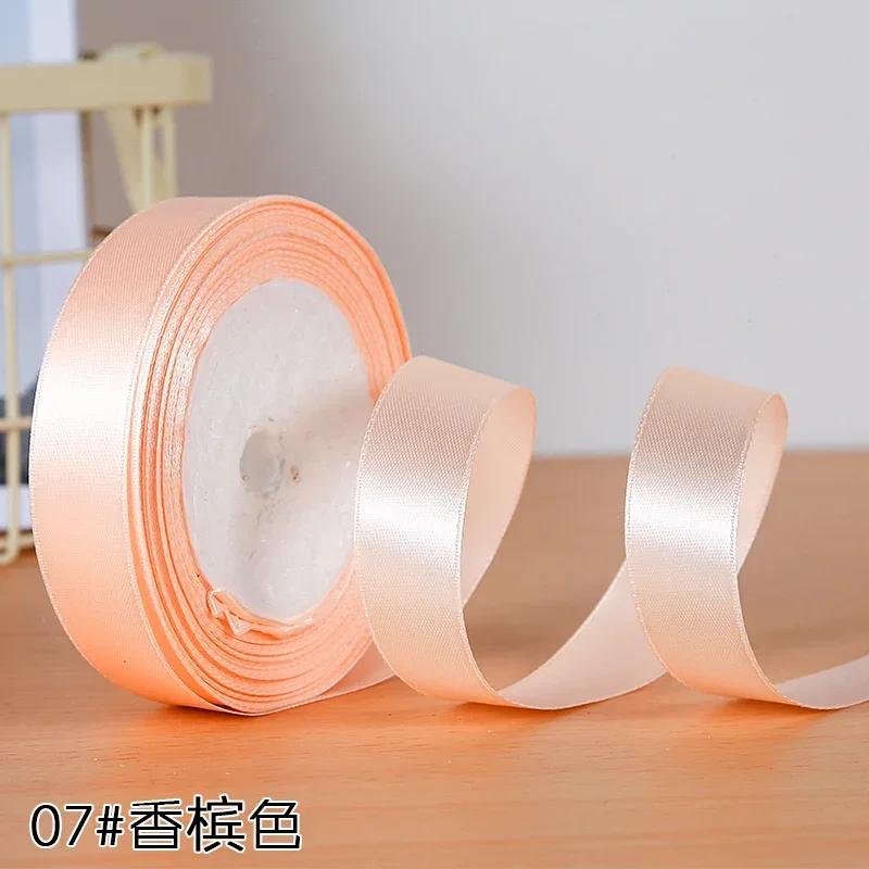 22meters 20mm Faced Satin Ribbon for DIY Silk Satin Ribbons Crafts Bow Handmade Gift Wrap Party Wedding Clothing Accessories