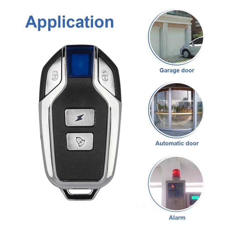 433MHz RF Cloning Duplicator Auto Copy Remote Controller 4 Buttons Replacement Key Fob Universal Garage Gate Opener