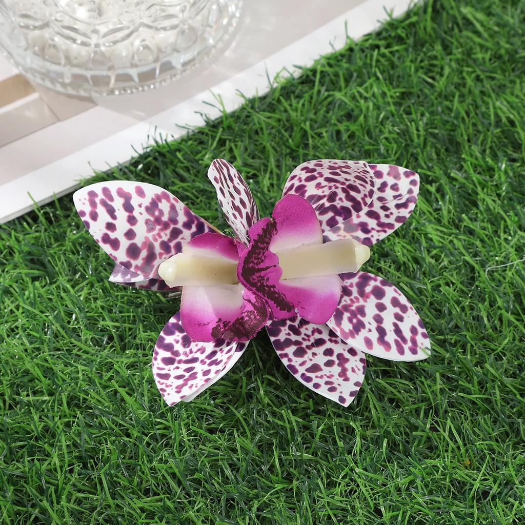 Orchidėjų Gėlių Plaukų Sagtys Bohemiška Maža Plaukų Sagtis Vestuvinė Sagtis Paplūdimio Vestuvių Gėlė Moteriška Šventinė Plaukų Sagtis Plaukų Aksesuarai