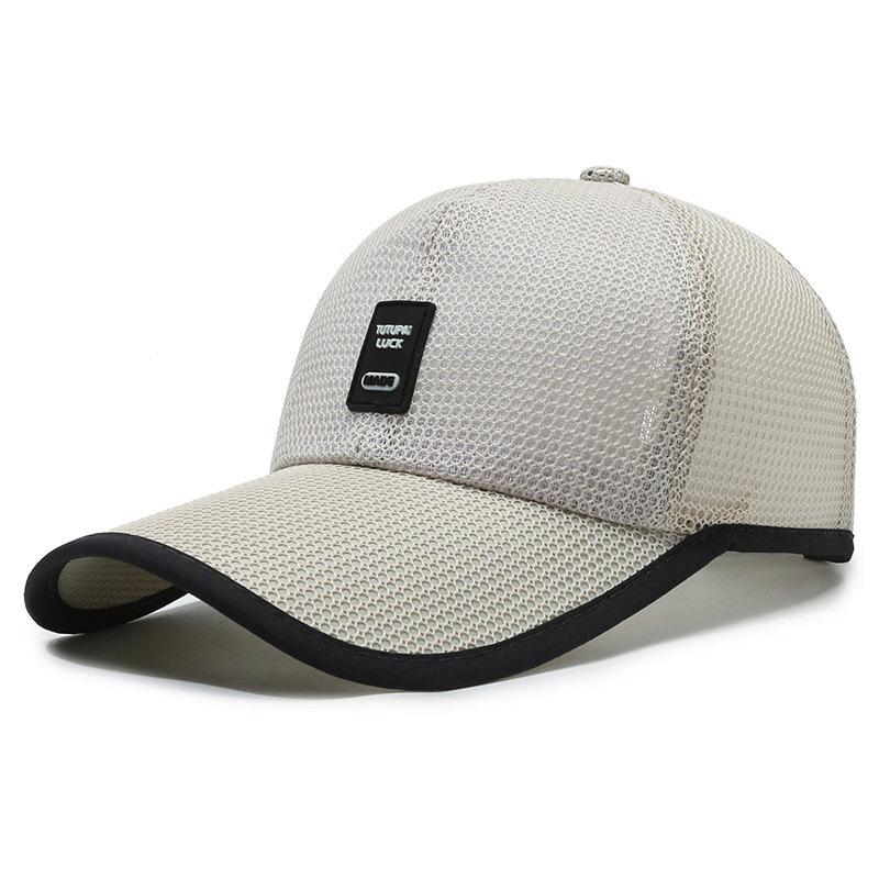 Breathable Mesh Baseball Cap Adjustable Back Strap Curved Visor Outdoor Sports Hat for Men and Women Lightweight Durable Design