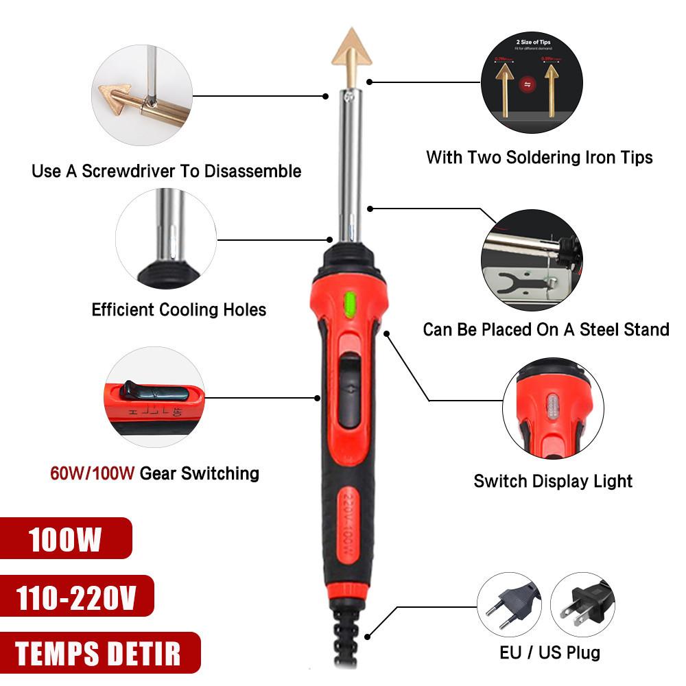 Car Bumper Repair Type Electric Soldering Iron Household Leather Ironing Device Plastic Parts Repair And Smoothing Tool Set