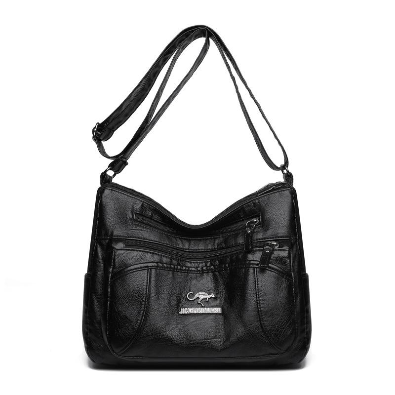 Bolso de Hombro Único con Múltiples Bolsillos de Gran Capacidad, Bolso Cruzado, Bolso de Mamá, Bolso para Señora de Mediana Edad