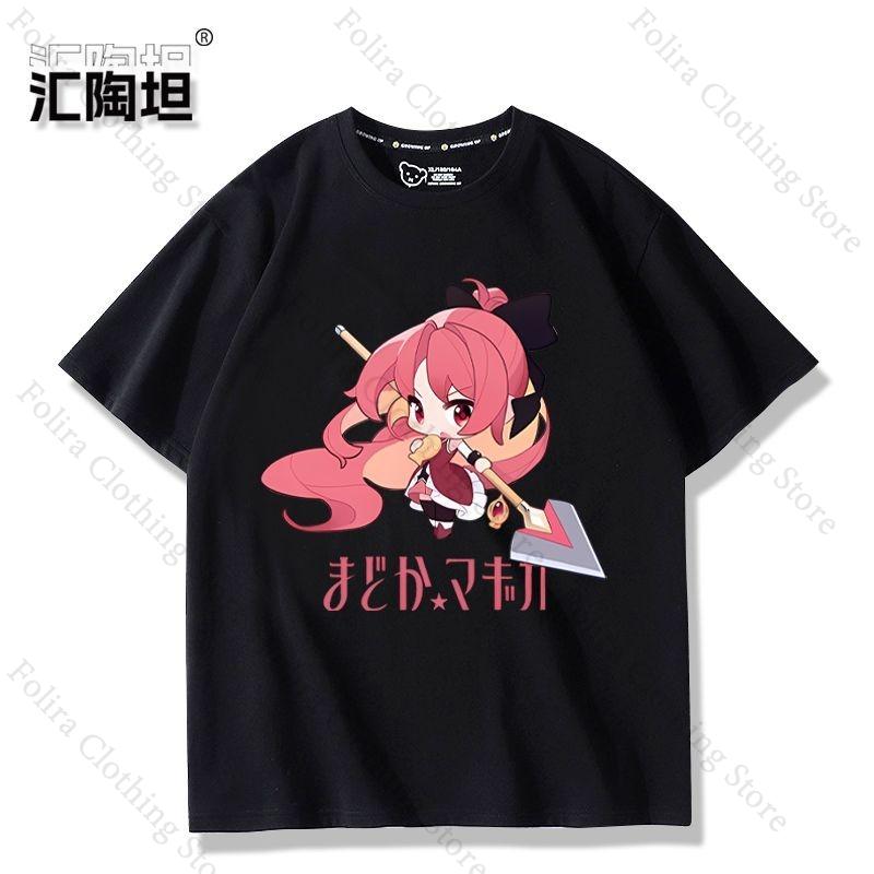 

Anime Puella Magi Madoka Magica Print Tshirt for Women Cotton Short Sleeve Tee Summer Tops Casual Womens Clothes Daily Outfit 3XL