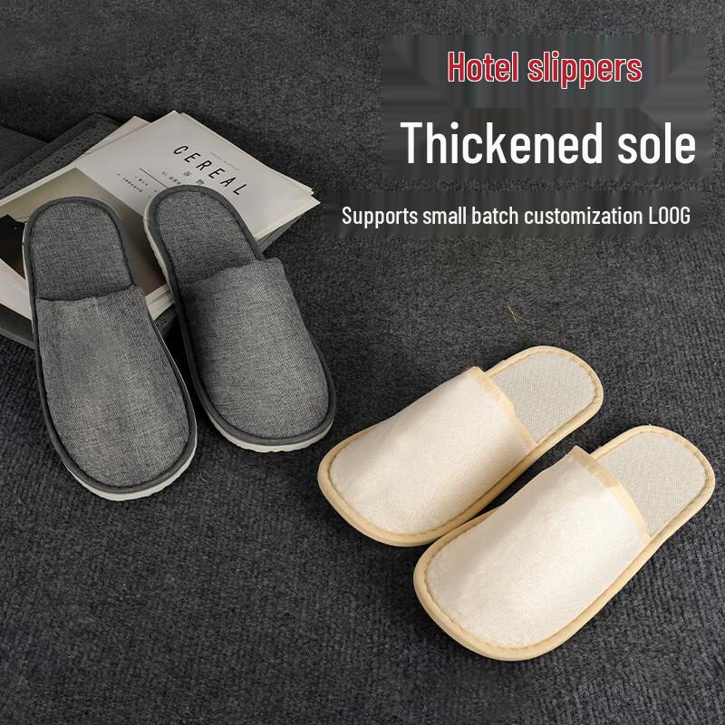 Xihuan Hotel & Home Non-slip Cotton Disposable Slippers
