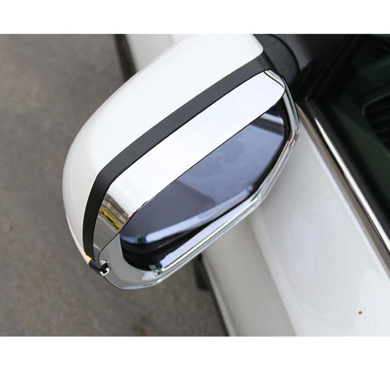 Side Rearview Mirror Eyebrow Cover Trim ABS Chrome Car Accessories Exterior Decoration 2Pcs For Toyota Sienna