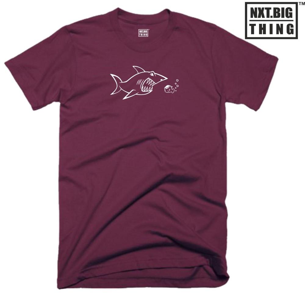Shark Vs Fish T Shirt Casualwear Face Off Holidays Funny Joke Birthday Gift Top