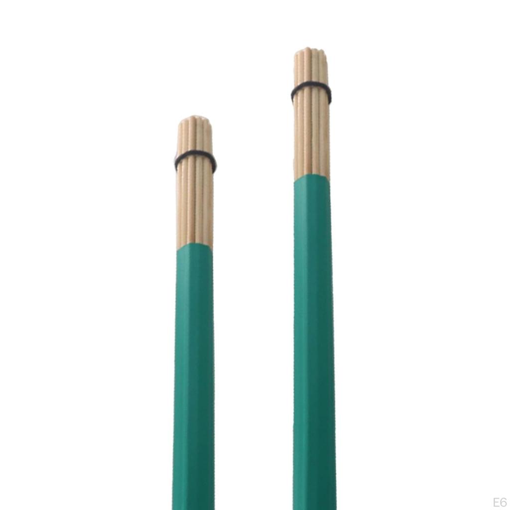 2 Pieces Drumsticks Smooth Handle for Easy Playability Brushes Drum Lovers