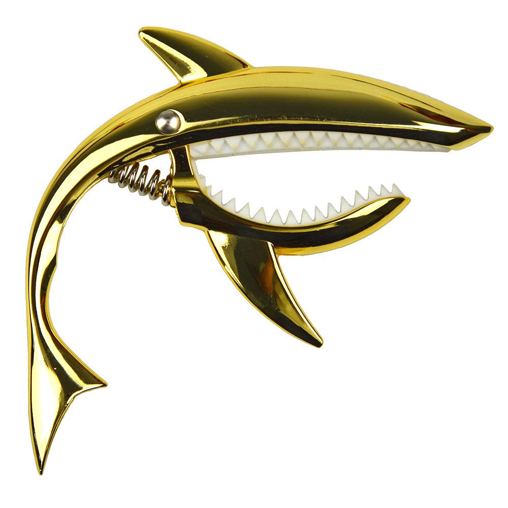 Personalized Shark Zinc Alloy Guitar & Ukulele Capo with Tuner