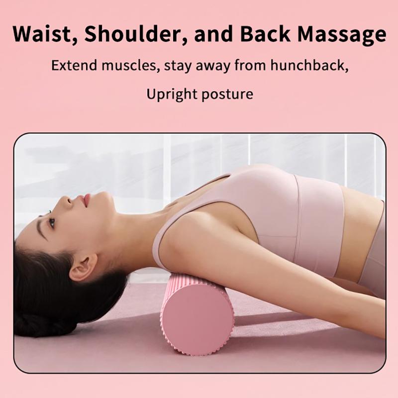 High Density EVA Foam Roller with Textured Bumps Deep Tissue Massage for Home Gym Yoga Post Workout Muscle Soreness Relief
