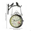 Double-Sided Wall Clock Ornate for Entryway, Living Room