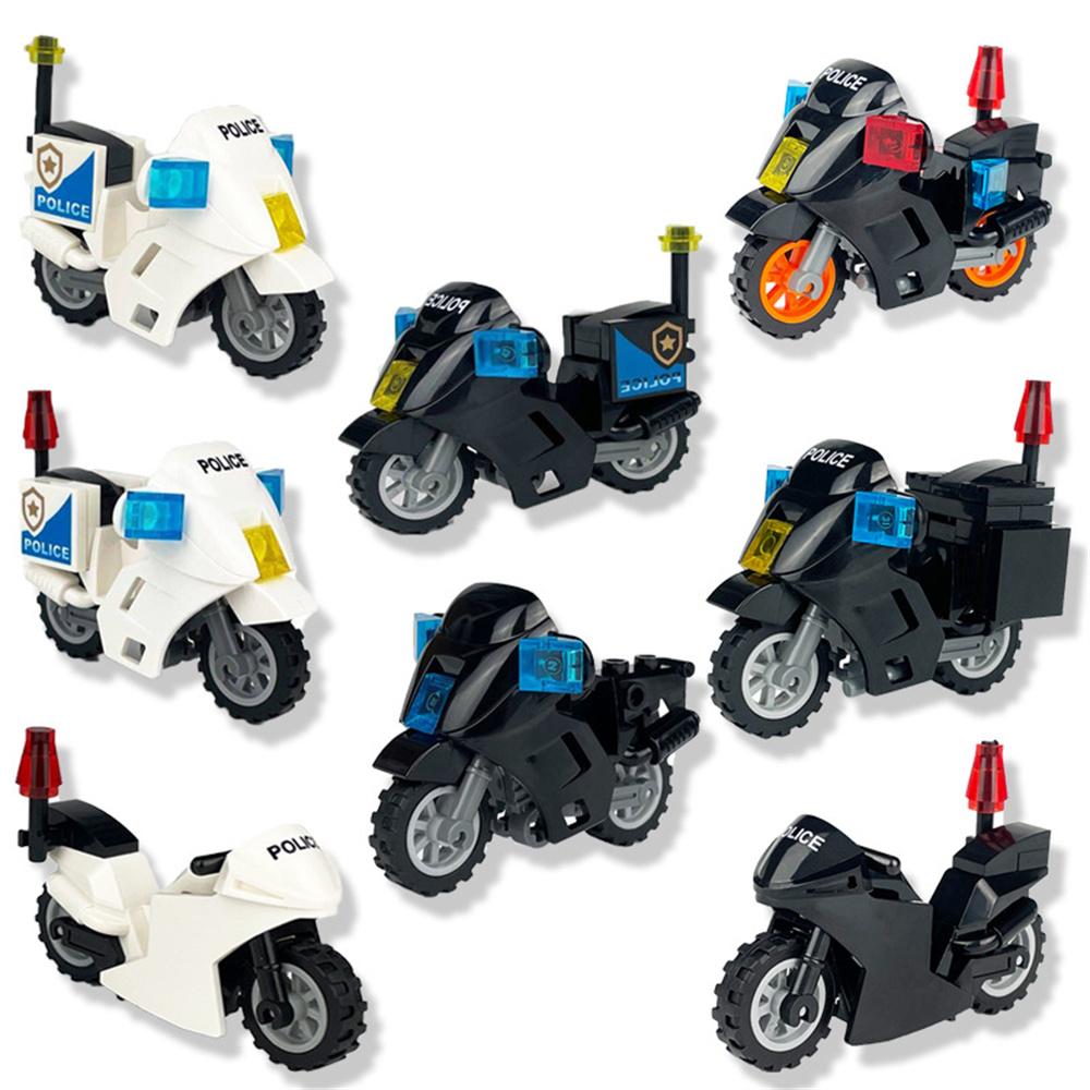 Various Household Supplies Unisex Kids World War 2 Ww2 Army Military Soldiers Swat Police Motorcycle Diy Model Building Blocks Bricks Childrens Toys