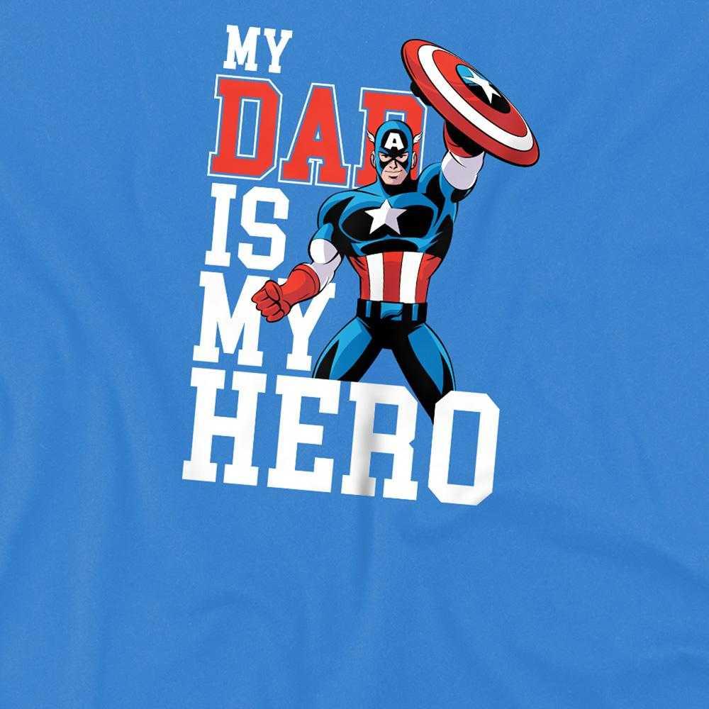 Captain America Childrens/Kids My Dad Is My Hero Comic T-Shirt