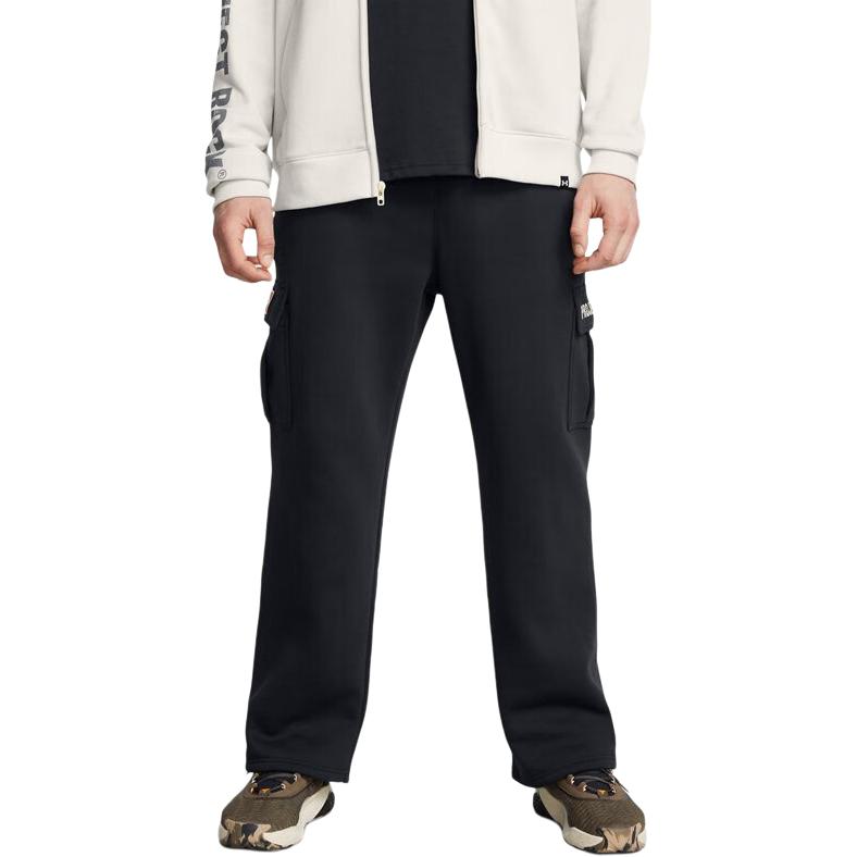 Under Armour Pantaloni Sportivi Casual Gamba Dritta Project Rock Training Uomo pantaloni neri 1386903-001