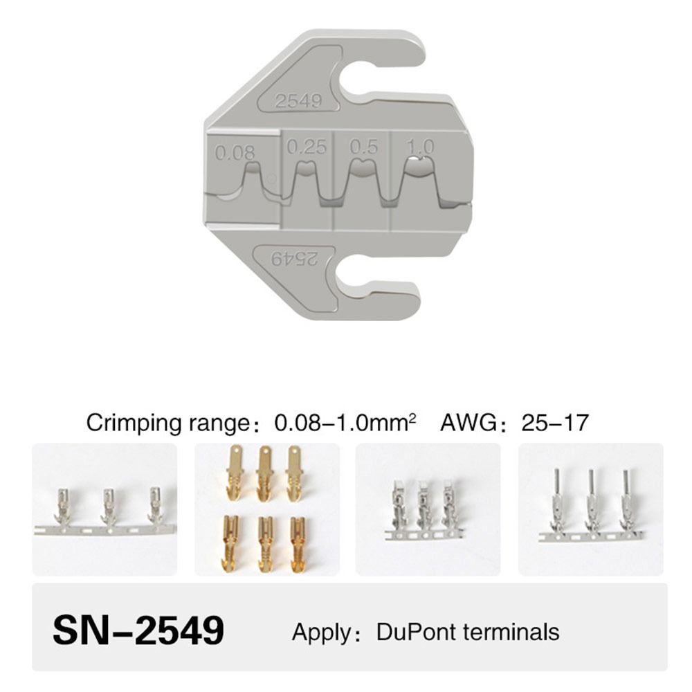 Replacement Crimping Tool 4mm Slot Wire Crimper Jaws High Quality Jaw Tool  for Crimping Terminals