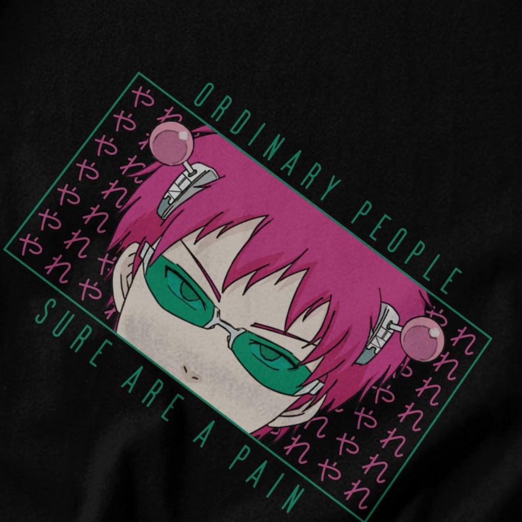 Herren T-Shirt Saiki Kusuo The Disastrous Life Of Saiki K Anime Idee Y2K Grafik-T-Shirts Unisex Oberteile T-Shirts