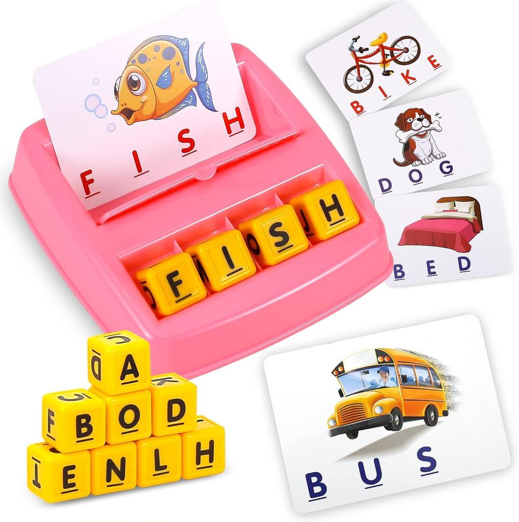 Learning Games for Kids Ages 3-8, Matching Letter Game for Kids Toys Ages 3-8 Educational Toys for 3-8 Year Olds Boys Girls