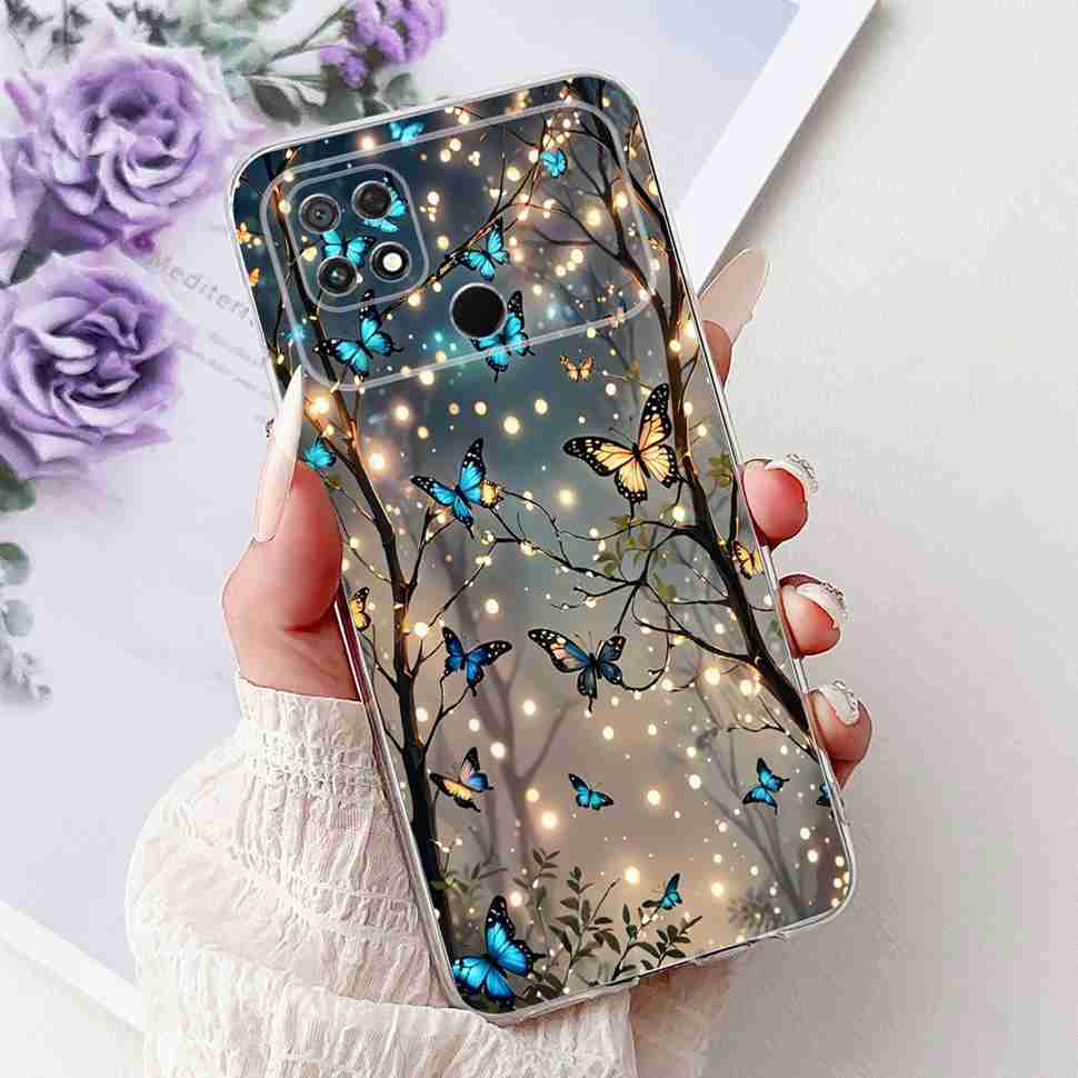 For Xiaomi POCO C40 4G 6.71" Case Summer Fresh Style Lemon Soft Silicone Cover For Poco C40 C40 220333QPG Protective Shell Coque