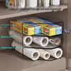 Kitchen Plastic Bag Storage and Sealing Rack