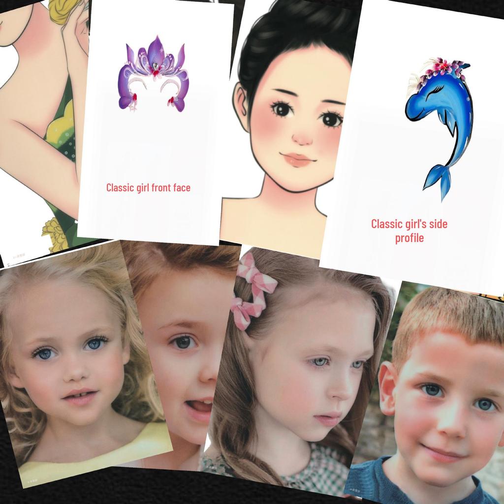 Erasable Face Painting Practice Board - Reusable Makeup Tool for Stage and Color Application