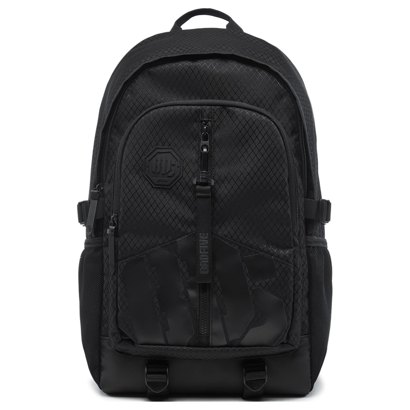 

Li-Ning Anti-Five Series Water-Resistant Sports Versatile Simple Zipper Backpack Unisex Backpack Black ABSU337-1 Black
