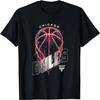 Camiseta com Logo de Basquete Raio Chicago Bulls da NBA