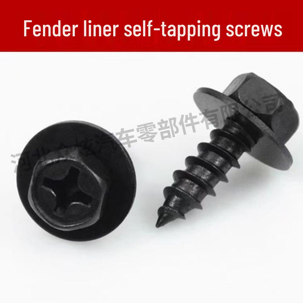 Black Self-tapping Fender Liner & Bumper Guard Screws