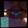 Temporary Luminous Flower Tattoo Sticker Rose Butterfly Floral Fake Tattoos  Beauty Tools