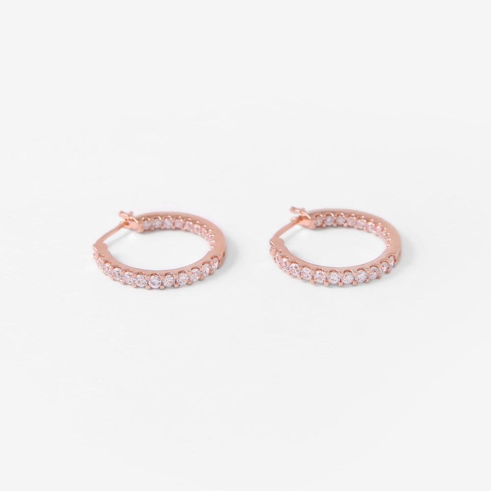 [Judy And Paul] Azuh White Crystal Ring Earrings E51160