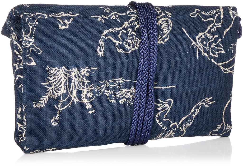 Maruzen Travel Choju Giga Marineblau x 1 x cm Geldbörse, (Choju Giga) Design, Blau, 17,5 9,5