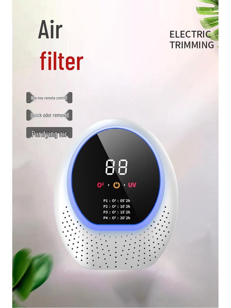 Wall-Mounted UV Air Purifier with Deodorizing & Formaldehyde Removal Functions