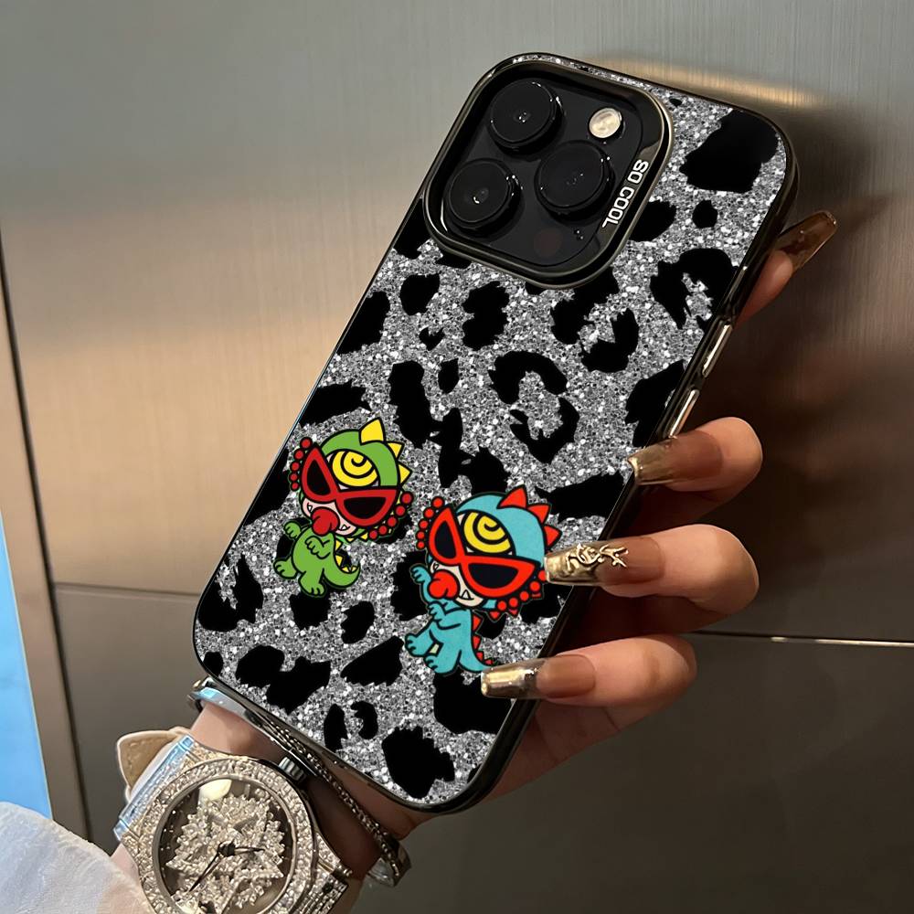 Young & Trendy H-Hysteric M-Mini Phone Case For iPhone 17,16,15,14,13,12,11 Plus Pro Max Colored Silver Phone Case