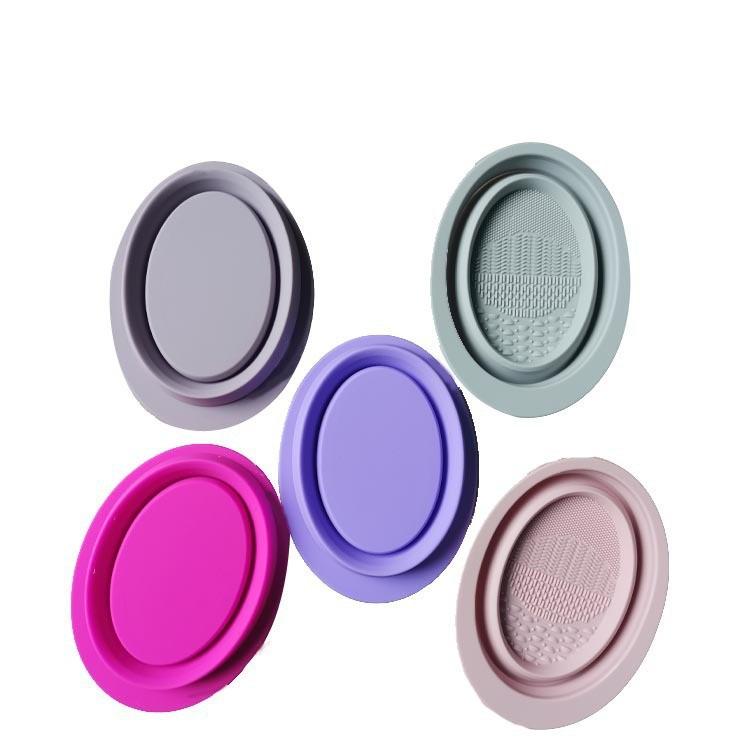 Silikon Reinigungsbürste & Schüssel Set für Make-up Werkzeuge & Tonmasken