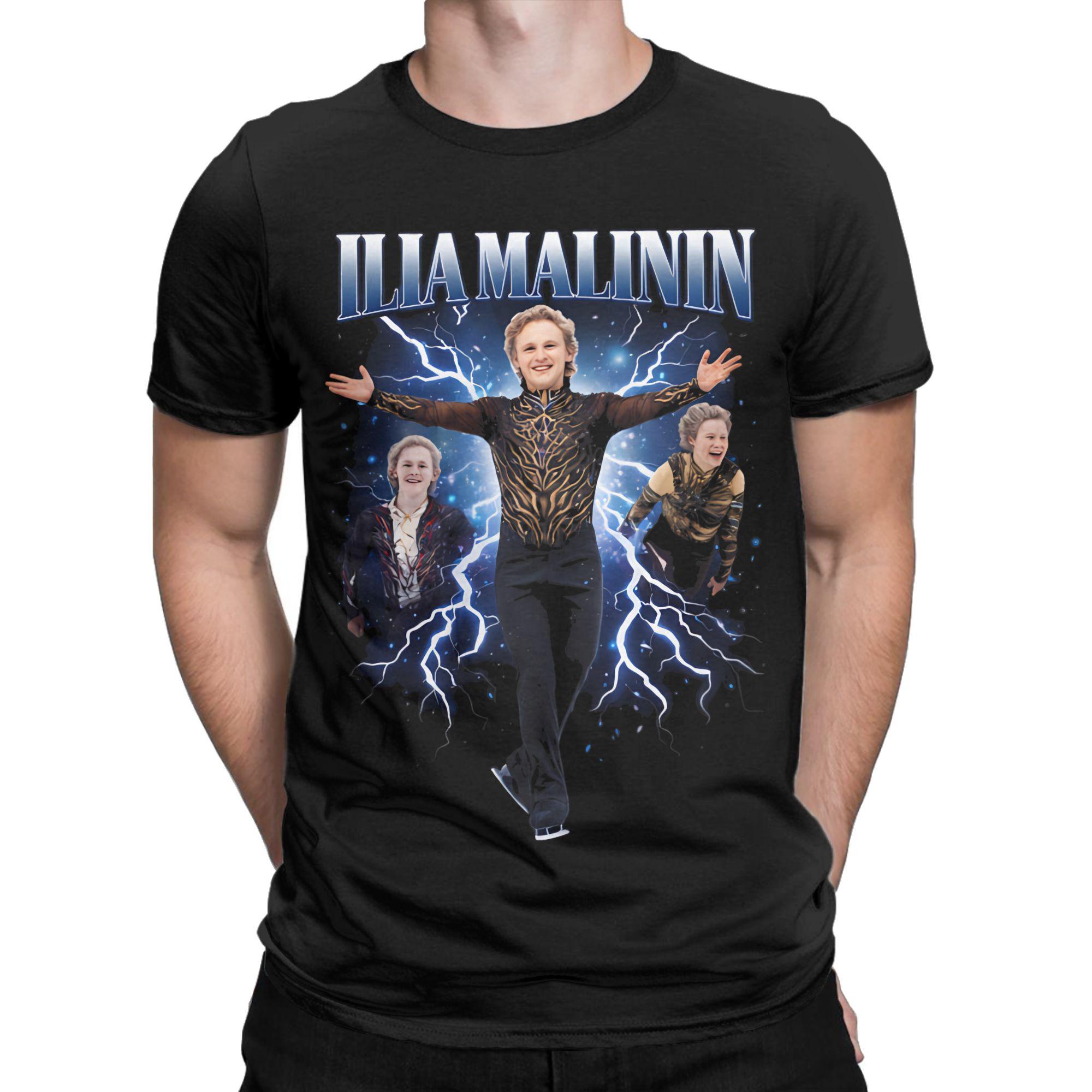 

Ilia Malinin Quad Jump Legend QUAD GOD Outfit Unisex Women T Shirts Pure Cotton Tee Graphic Printing Tshirt Clothes M