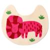 isso ecco Animal Toilet Mat, Paper Holder Cover, and Slippers Set (Lion)