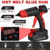 21V 1000W Welding Hot Air Guns Plastic Temperature Adjustable Anti-scald Nozzle for Lithium Battery Cordless Electric Hot Melt Glue Guns