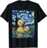 Rubber Duck Ducky Starry Night Painting Gift Unisex T-Shirt