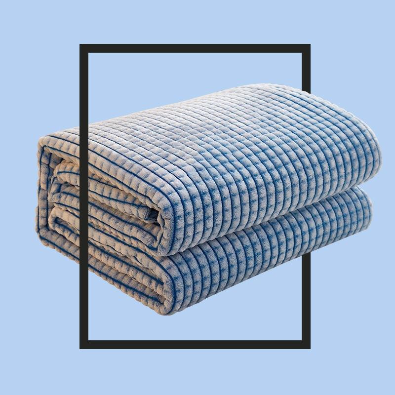 

Lightweight Travel Blanket Easy Storage Soft Throw for Couch Warm for Office Chair Home Textile Decor 100*120cm небо синє кольору