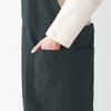 MUJI Cotton Plain Weave Work Dark 12835783 Apron, Gray, L-XL Size, Unisex,