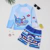Boys' Long Sleeve Two-Piece Rash Guard Swimsuit