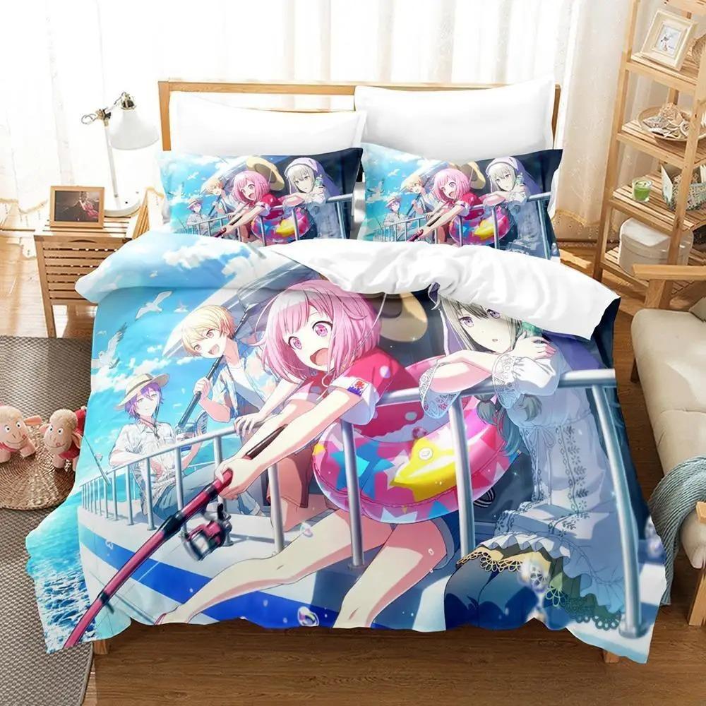 New Wonderlands X Showtime Bedding Set Single Twin Full Queen King Size Bed Set Adult Kid Bedroom Duvet Cover Sets Anime Girls