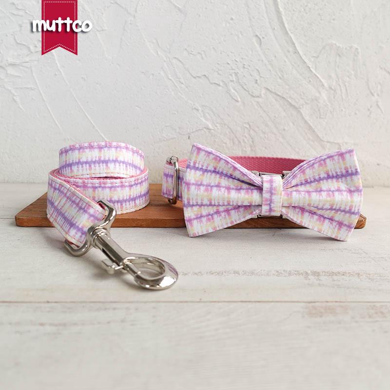 MUTTCO Pink Magic Pet Collar & Leash Set UDC-130 Extra Small