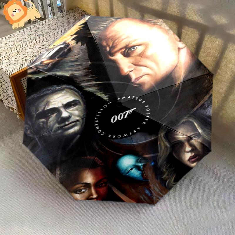 007: Spectre Danger Folding umbrella travel Suitable for all seasons light printing Umbrella