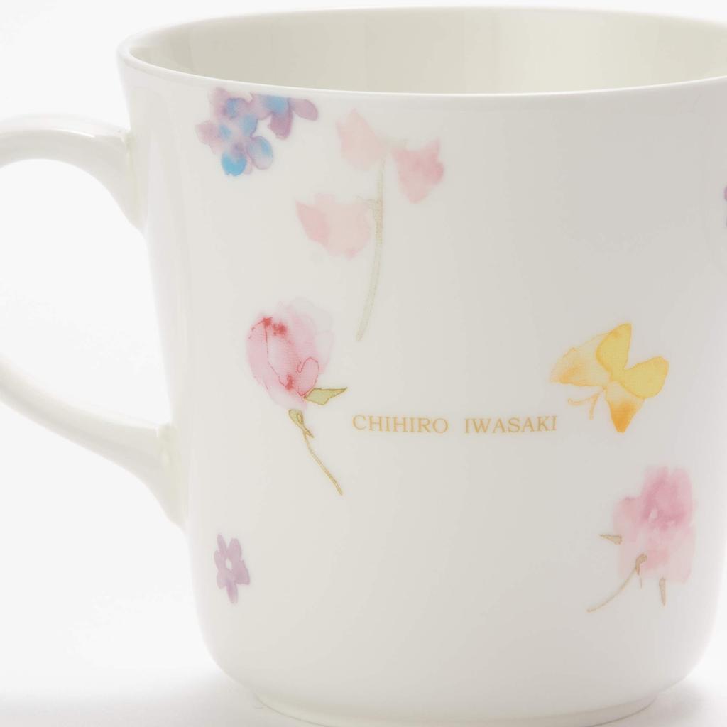 NARUMI Mug Spring Garden by Chihiro Iwasaki 340cc Simple Stylish Cute Large Gift Microwave Heating Dishwasher Safe Made in Japan Gift Box 52096-2923