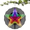Colorful 3D Metal Star Wind Spinner Kinetic Art Hanging Decor for Indoor Outdoor Garden Patio Yard No Power Needed Unique Gift Idea
