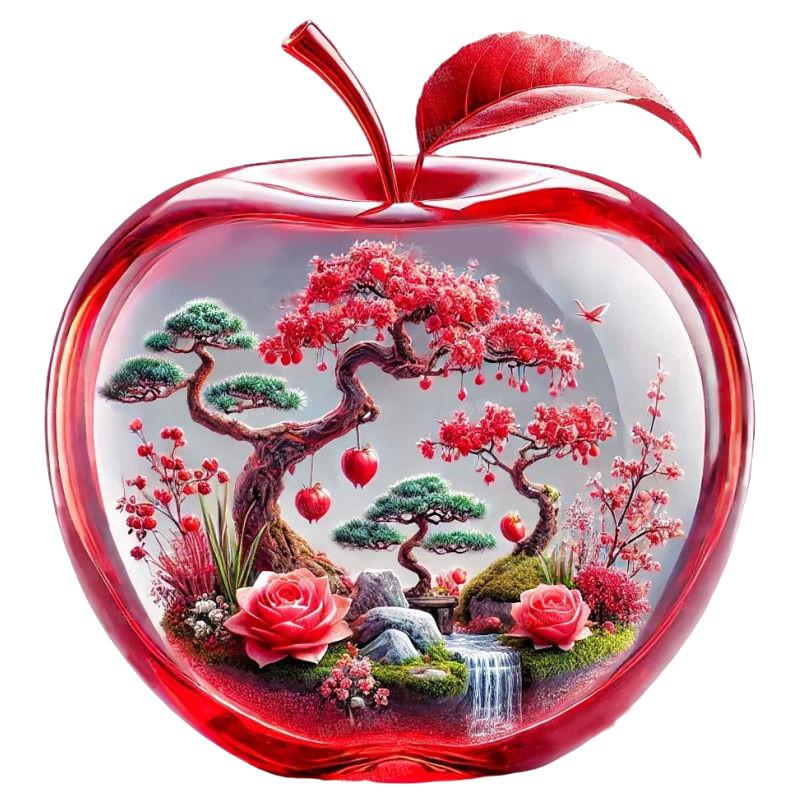 

Apple Acrylic Vibrant Charm For Car Interior Decoration In Cartoon Style Colors 1 To 9 1